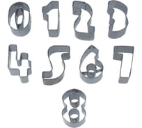 Вырубка для теста S-Chief №01 цифры 26x42 см 9 шт, металл 415384