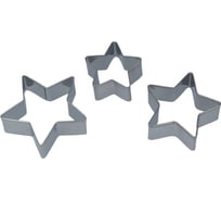 Вырубка для теста S-Chief №02 звезда, 3 шт, металл 415381