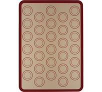 Силиконовый мат для выпечки S-Chief с разметкой для пирожных макарон 42 см 588973