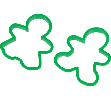 Набор вырубок для теста S-Chief №01 пряничные человечки пластик 2 шт 635526