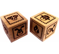 Деревянный кубик для выпечки и лепки S-Chief Ферма 4 с узором 561305