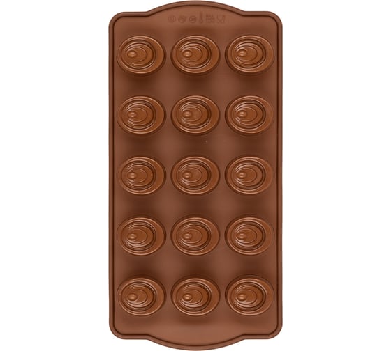 Силиконовая форма для конфет S-Chief 211x10x17 см сладкая жизнь - 15 ячеек 553598 1