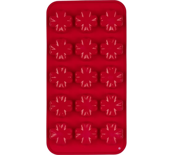 Силиконовая форма для конфет S-Chief №03 0x199x17 см цветы - 15 ячеек 564317 1