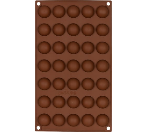 Силиконовая форма для конфет S-Chief 297x173x15 см круглые - 35 ячеек 574183 1