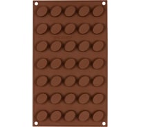 Силиконовая форма для конфет S-Chief 297x175x1 см овальные - 35 ячеек 574185