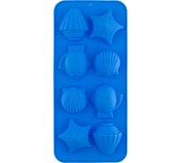 Силиконовая форма для конфет S-Chief 219x10x2 см морские жители - 8 ячеек 591421