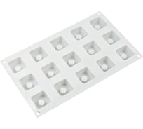 Силиконовая форма для пирожных S-Chief 30x175x25 см кубики - 15 ячеек 562445