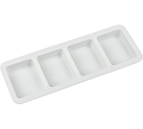 Силиконовая форма для пирожных S-Chief 277x10x23 см прямоугольные - 4 ячейки 562474