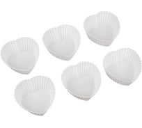 Силиконовая форма для пирожных S-Chief 7x7 x 32 см сердце 571383