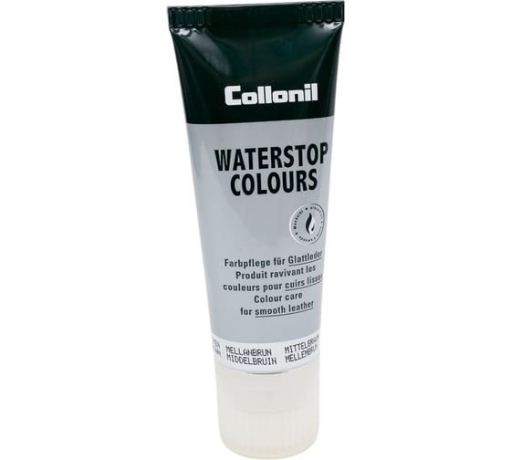 Водоотталкивающий крем для ухода за гладкой кожей Collonil Waterstop tube коричневый, 75 мл 3303 398