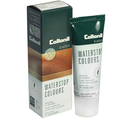 Водоотталкивающий крем для ухода за гладкой кожей Collonil Waterstop tube бесцветный, 75 мл 3303 050