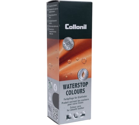 Водоотталкивающий крем для ухода за гладкой кожей Collonil Waterstop tube черный, 75 мл 3303 751