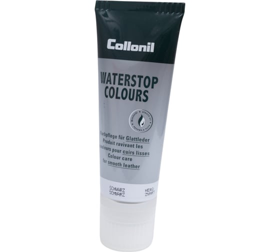 Водоотталкивающий крем для ухода за гладкой кожей Collonil Waterstop tube черный, 75 мл 3303 751