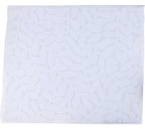 Салфетка для удаления грязи, пыли и сушки посуды Доляна Папоротник, 38х50 см, цвет белый 4604259