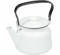 Эмалированный чайник СТАЛЬЭМАЛЬ 2.3 л декор белый с петлей С2714 ТБ17557