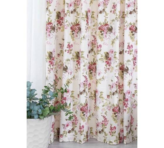 Интерьерная штора для гостиной, спальни, кухни Altali Розы 200x270 см 799-1852/1