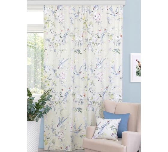 Интерьерная штора для гостиной, спальни, кухни Altali Райский сад 200x270 см P799-1921/1