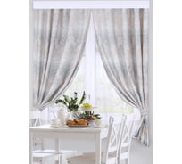 Короткие шторы для кухни Altali коллекция Генуя с подхватами, комплект 2 шт по 136х180 см 8-8759/7