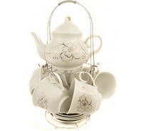 Чайный набор Bikson 6 чашек и 6 блюдец/чайник СП3251