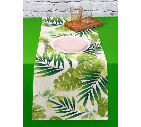 Кухонная дорожка-скатерть на стол Altali 40x140 см, коллекция Тропики P798-1849/1