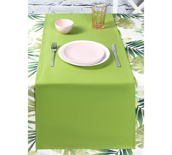 Комплект дорожки-скатерти на стол Altali, 40x140 см, 2 шт, с водоотталкивающей пропиткой, коллекция Флора 2-Z263/T