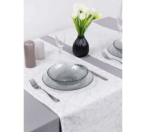 Кухонные дорожки-скатерти на стол Altali Оригами 40x140 см, 2 шт 2-3019/1 1