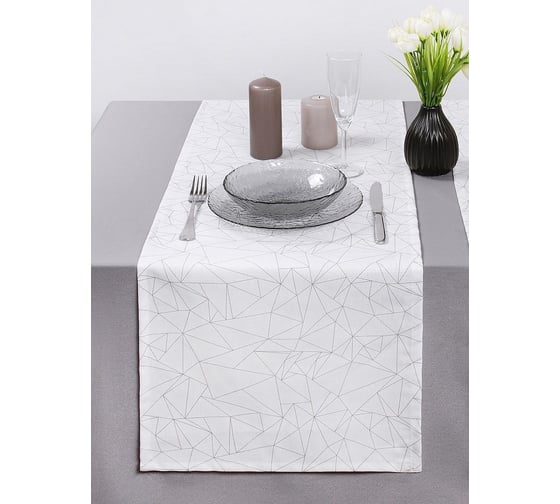 Кухонные дорожки-скатерти на стол Altali Оригами 40x140 см, 2 шт 2-3019/1