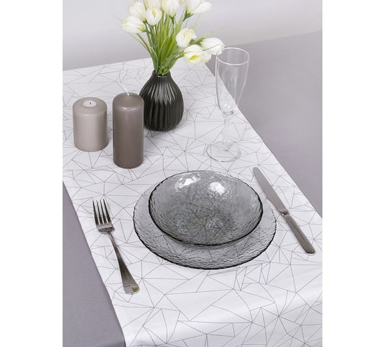 Кухонные дорожки-скатерти на стол Altali Оригами 40x140 см, 2 шт 2-3019/1