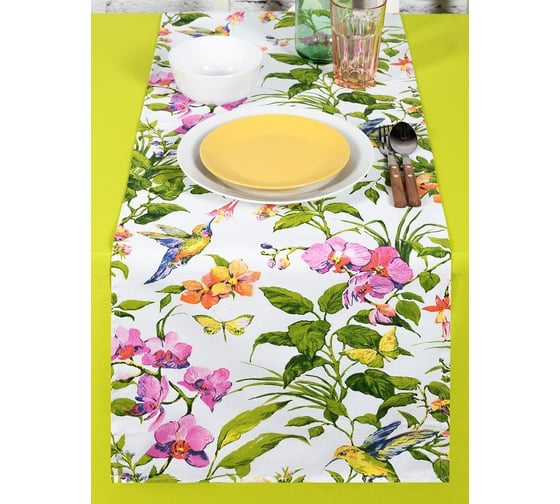Кухонные дорожки-скатерти Altali Колибри 40x140 см, комплект 2 шт, коллекция Колибри 2-1834/1