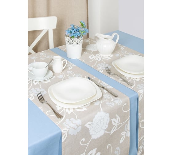 Кухонные дорожки-скатерти на стол Altali 40x140 см, комплект 2 шт, коллекция Бэлла 2-1809/1