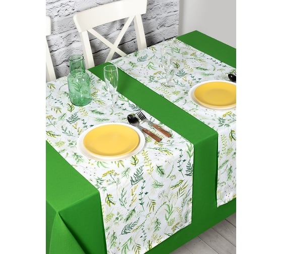 Кухонные дорожки-скатерти на стол Altali комплект 2 шт, 40x140 см, коллекция Хвоя 2-3047/1