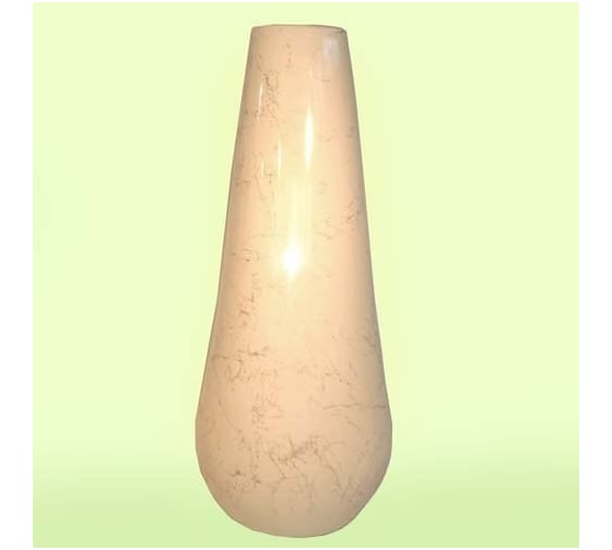 Ваза Сады Аурики 065 КАПЛЯ керамика, бежевая, средняя, h 51 см 051593