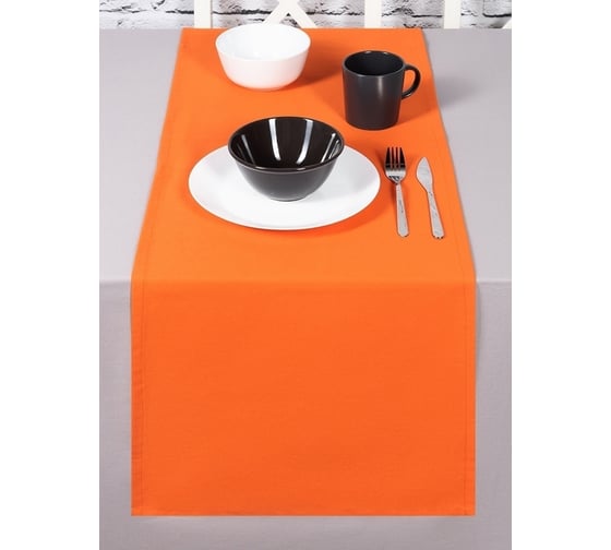 Кухонные дорожки-скатерти на стол Altali, 40x140 см, комплект 2 шт, с водоотталкивающей пропиткой, коллекция Оранж 2-Z222/T
