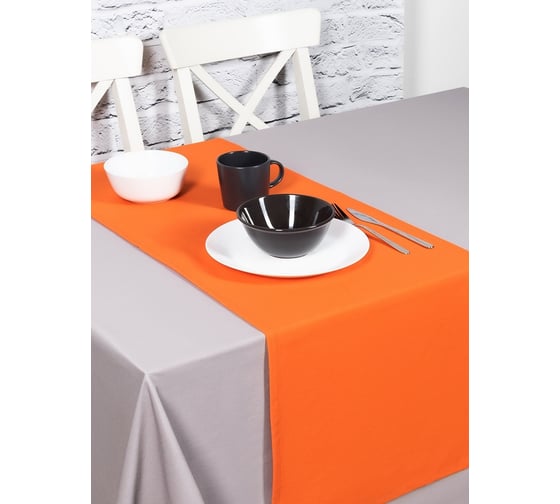 Кухонные дорожки-скатерти на стол Altali, 40x140 см, комплект 2 шт, с водоотталкивающей пропиткой, коллекция Оранж 2-Z222/T