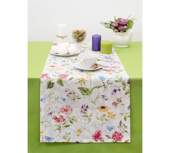 Кухонные дорожки-скатерти на стол Altali 40x140 см, комплект 2 шт, коллекция Арабеска 2-1839/1