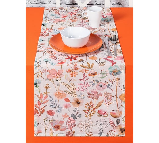 Кухонная дорожка-скатерть на стол Altali 40x140 см, коллекция Гербарий 798-2116/1