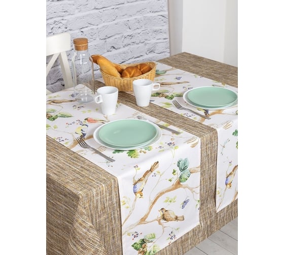 Кухонные дорожки-скатерти на стол Altali комплект 2 шт, 40x140 см, коллекция Большая прогулка 2-2147/1 1