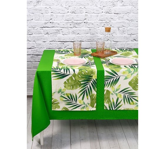Кухонные дорожки-скатерти на стол Altali 40x140 см, комплект 2 шт, коллекция Тропики 2-1849/1