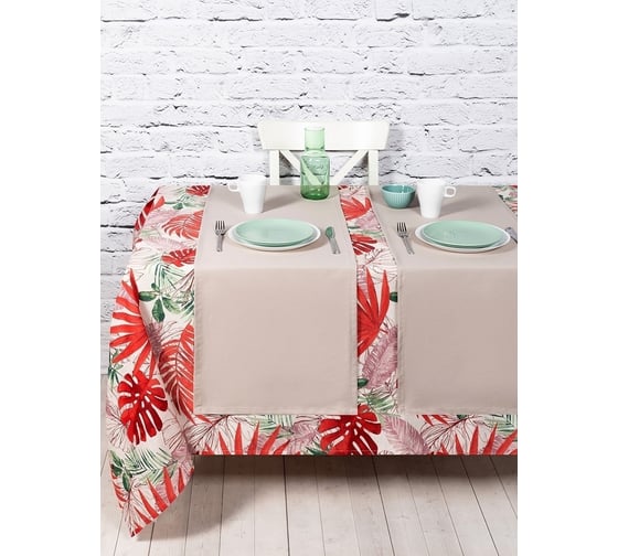 Кухонные дорожки-скатерти на стол Altali Эко 40x140 см, 2 шт, с водоотталкивающей пропиткой 2-Z202/T