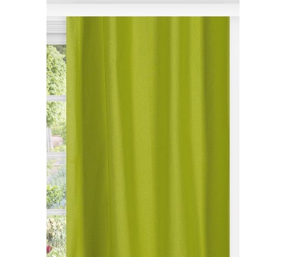 Комплект коротких штор для кухни Altali Однотон с подхватами, 140x180 см, 2 шт 308-Z140/2