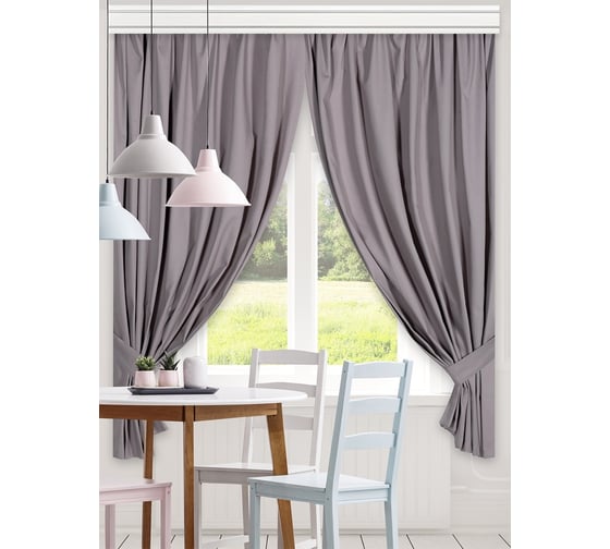 Комплект штор для кухни Altali Платинум с подхватами 140x180 см, 2 шт 8-Z255/1 1