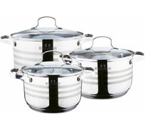 Набор посуды Bella Cucina 6 предметов, 3.9 л, 5 л, 6.6 л BC-2020 2020-BC