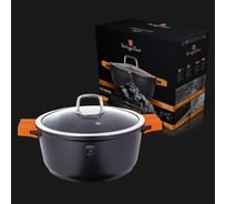 Кастрюля BerlingerHaus Granit Diamond Line с крышкой, 36 см BH-1099 1099-BH