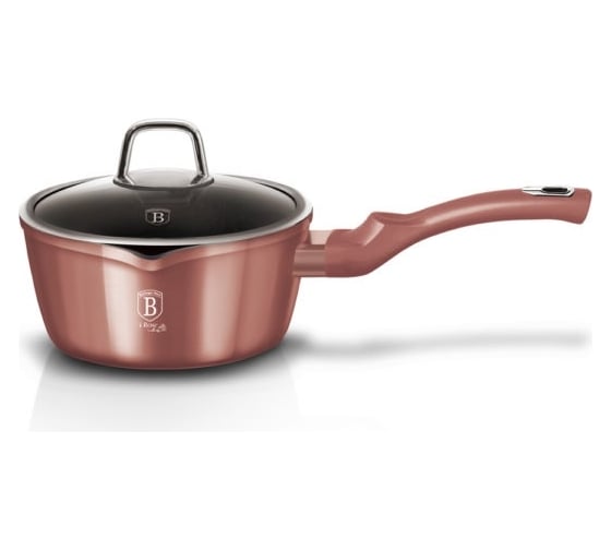 Ковш BerlingerHaus I-Rose Edition с крышкой, 16 см BH-6033 6033-BH