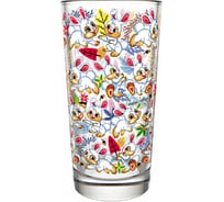 Набор стаканов для сока Декостек 6 шт 230 мл Зайчата в лесу круг 146-Д СП3835