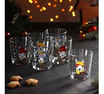 Набор стаканов Декостек 6 шт 250 мл 144-Д Зайцы стиляги СП3829
