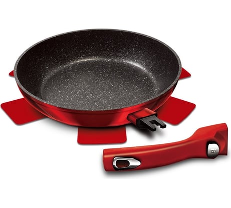 Сковорода BerlingerHaus Burgundy Metallic Line со съемной ручкой, 24 см BH-1945 1945-BH