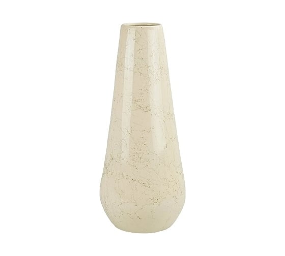 Ваза Сады Аурики 066 КАПЛЯ керамика, белая, средняя, h 51 см 051594