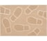 Резиновый коврик Sunstep Следы 40x60 см, серый 31-051 1