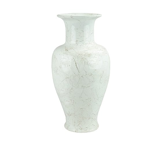 Ваза Сады Аурики 034 ВИКТОРИЯ керамика, белая, h 60 см 052371